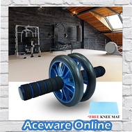 145 Fitness Gym Abs Senaman Perut Wheel Roller Six Pack Training Abdominal Muscle Dual Wheel With Fr