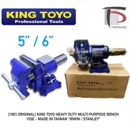[100% ORIGINAL] KING TOYO HEAVY DUTY MULTI PURPOSE BENCH VISE - MADE IN TAIWAN *IRWIN / STANLEY*
