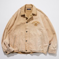 VX3C Nautic * Canvas Jacket Men Casual Loose Wash Water Distressed Retro Couple Jacket Top