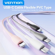 Vention Type-C Cable 60W Fast Charging Flexible Cable with Strap for Phones/Tablets/Laptops