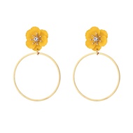 ST 21 - Statement Earring - Korean Flower - Women's Earrings Ready