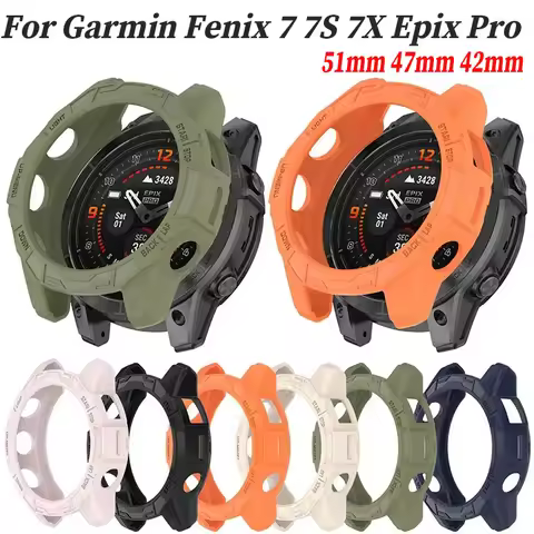 TPU Protective Cover For Garmin Fenix 7 7S 7X Pro Soft Silicone Case For Garmin Epix Pro (Gen 2) 51m