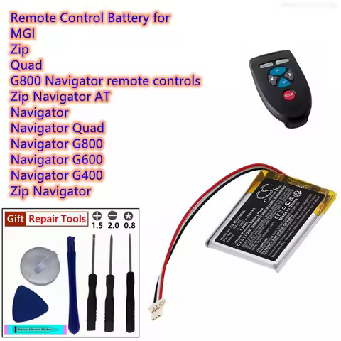 CS Battery 3.7V/350mAh NA7105 for MGI Zip, Quad, G800 Navigator remote controls, AT, Quad, G600, G40