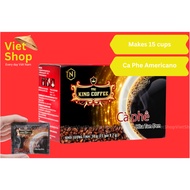 King Coffee Black Coffee – Box of 15 Sachets (2g each)