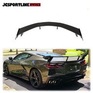 Fits for Chevrolet Corvette Stingray C8 2020-21 REAL CARBON Rear Trunk Lid Spoiler High Wing