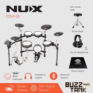 NUX DM-8 Flagship Professional Digital Electronic Drum Kit for Stage Performance and Studio
