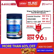 Wagner Fish Oil Triple Strength Fish Oil 1500mg 150 Capsules Supports Healthy Cardiovascular System 