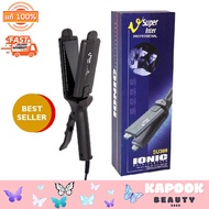 Super V Inter Professional เครื่องหนีบผมตรงไฟฟ้า ซุปเปอร์วี รุ่น SU 389 (Black)