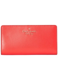 Kate Spade Staci Large Slim Bifold Wallet in Digital Red