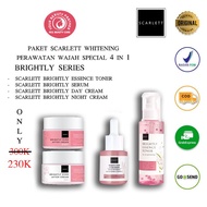 Paket 4 IN 1 Perawatan Wajah Acne/brightly Scarlett Whitening Special