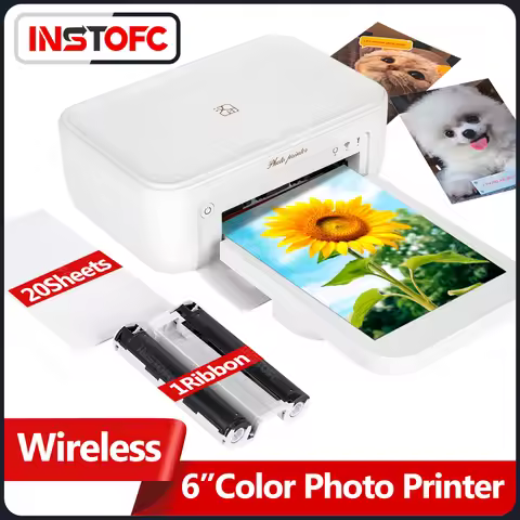 Mini Color Photo Printer 300 DPI High-Resolution Instant Photo Printer Wireless Thermal Photo Printe