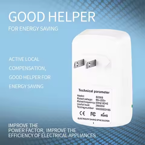 Electricity Saver pro Energy Saving Device 90V-250V EU Plug Voltage Stabilizer for Home And Office U