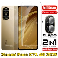 For Xiaomi Poco C71 4G 2025 Full Cover Tempered Glass Flim For Xiaomi PocoC71 Poco C 71 C71 Poco C 7