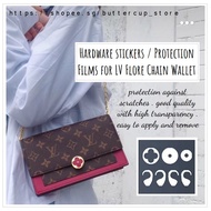 Hardware stickers / Protection Films for LV Flore Chain Wallet