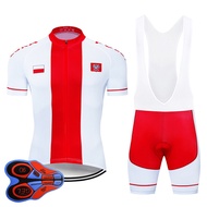 NEW CYCLING Poland Cycling Clothing 9D Set MTB Jersey Bicycle Clothes Quick Dry Bike Wear