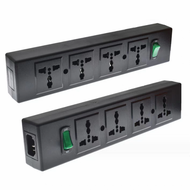 PDU Power Strip With Overload Protector 4 Universal Outlet Sockets And Power LED IndicatorSurge Prot