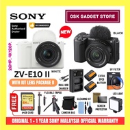 Sony ZV-E10 II ZVE10II 26MP Vlog 4K 120P Mirrorless Camera | With Free Gifts | 1+1 Years Sony Malays