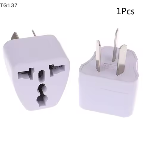 1Pcs White Universal Travel Power Plug Adapter USA EU EURO Asia To AU AUSTRALIAN 3 Pin