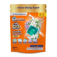 HERO 99 LAUNDRY DETERGENT CAPSULES - VELVET BLOOM 400G, 50PACS