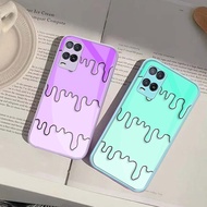 [SQ23] Lilac Tosca Glass Softcase Oppo A76 A96 A36 A16K A16E Reno 8 4G Reno 7 4G Reno 7 5G Reno 7z 5