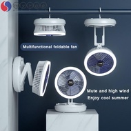 MYROE Table Fan USB Charging Wall Mounted Foldable Air Cooler Fan