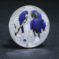 Corlissbe Very Cute 1oz Hyacinth Macaw Silver Coin With  Africa Endangered New Year Gifts