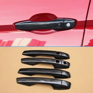 LHD & RHD Door Handle Cover Trims For Mitsubishi Eclipse Cross 2018-2026 Carbon Fiber Accessories