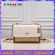 HABI Coach bag official store Authentic Original Bags for Women CA148 1124 WhiteLeather Fashion High Quality Product Women's Cross Body &amp; Shoulde Bags  Size: 22*16*7cm