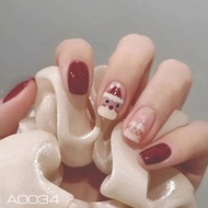 High quality DIY Press On Kuku Palsu A0034 Isi 24 Keping + Gam Jell2941