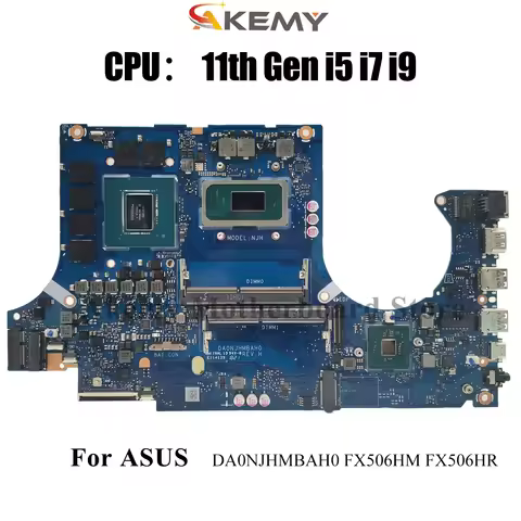 DA0NJHMBAH0 Laptop Motherboard For ASUS TUF Gaming FX506HR FX506H FX506HM Mainboard W/ 11th Gen i5 i