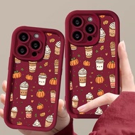 Autumn Pumpkin Coffee Phone Casing For Infinix ITEL RS4 A70 80 90 P55 Smart 20 6 7 Note 40s TECNO Po