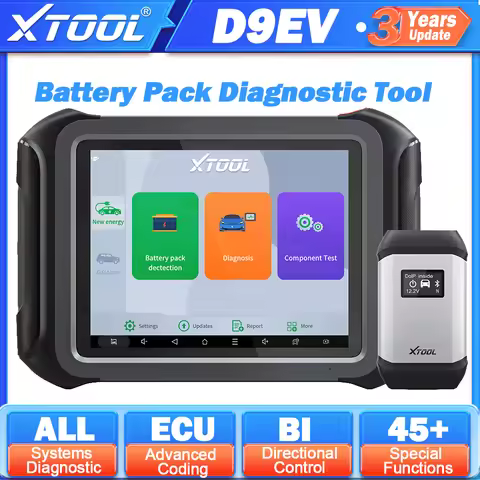 XTOOL D9EV EV Diagnostic Scanner For Tesla For BYD Energy Electric Vehicles High Voltage System Batt