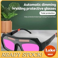 Lake Auto Darkening Welding Glasses | Solar-Powered, Adjustable Shade 6-13, UV/IR Protection