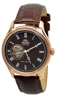 ORIENT FAG00001T0 AUTOMATIC Power Reserve Japan Made Open Heart Analog Stainless Steel Case Leather Strap WATER RESISTANCE CLASSIC UNISEX WATCH