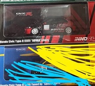 Inno64 Honda Civic Type R EK9 Spoon  Honda Civic Type R EK9  Advan 1:64