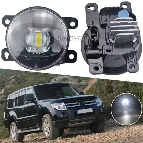 2X Car Styling LED Fog Light For Mitsubishi Pajero 4/IV 2007 2008 2009 2010 2011 2012 2013 2014 2015