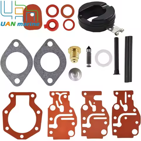 Carburetor Carb Repair Kit Replacement for Johnson Evinrude 6hp 8hp 9.9hp 15hp 20hp 439073 0439073 4