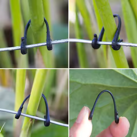 200-800 Pcs Garden Plants Vines Fixed Clips Tied Buckles Lashing Hook Kiwi Grape Cucumber Tomato Ste