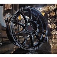 NEW RIM 15 WEDSSPORT TC105N GLOSSY BLACK MYVI JAZZ CITY VIOS ALZA SAGA WIRA