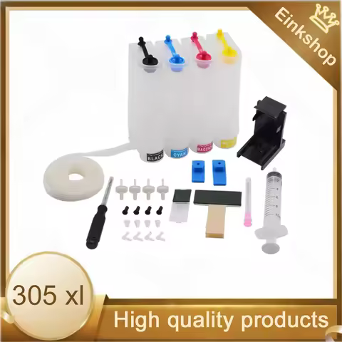 For HP305 305 xl 305XL DIY CISS Ink Supply System For HP 305 XL DeskJet 2710 2720 4110 4120 4130 ENV