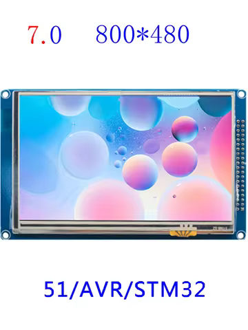 7.0" Inch TFT LCD Display 800*480 Touch Panel Module XPT2046 Or No Touch SSD1963 Drvier 8080 Paralle