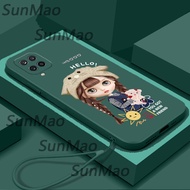 เคส samsung a42 5G เคสผู้หญิงแบบนิ่มขอบเคสโทรศัพท์ตรง