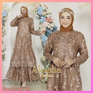 GAMIS BRUKAT JUMBO LD 140 - GAMIS BROKAT MALAYSIA - DRESS PESTA JUMBO