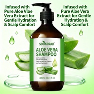 Aloe Vera Shampoo, Long-Lasting Floral Scent, Oil Control, Daily Use, 300ml  Syampu Lidah Buaya, Aro