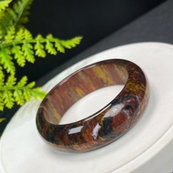 精品 南非彼得石手鐲 56MM 玉化高瓷貓眼山水壁畫風 辟邪招財助運