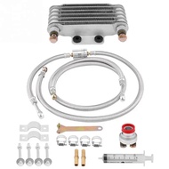 85ml Oil Cooler Engine Oil Cooling Radiator System Kit for Honda GY6 100CC-150CC Engine Motorcycle O