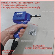 [FREESHIP] Mỏ hàn xung Việt Tiệp 220V 150W tặng 5 mũi hàn mạ hợp kim và 1 mét thiếc xịn