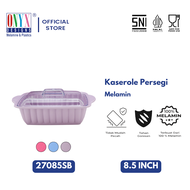 Onyx Seiv, Wadah Saji Kecil 8.5 inch dengan Tutup Transparan: Melamin, Aman untuk Makanan, 27085SB