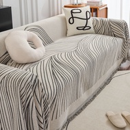 Upholstered Sofa Cover, 3 Cushion Sofa Vintage Sofa Cover, Reversible L Shape Furniture Cover Multifunctional Blanket
