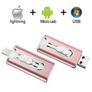 OTG Usb Flash Drive 8GB 16GB 32GB 64GB 128GB Pen drive storage memory stick For iphone 8 7 Plus 6 6s